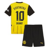 Billiga Borussia Dortmund Julian Brandt #10 Barnkläder Hemma fotbollskläder till baby 2024-25 Kortärmad (+ Korta byxor)